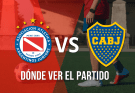 Boca vs Argentinos en vivo